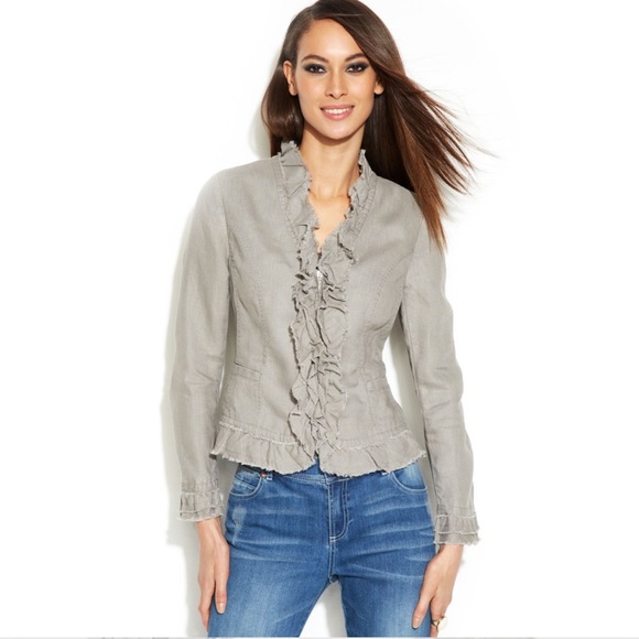 INC International Concepts Jackets & Blazers - INC International Concepts Linen Jacket Size M